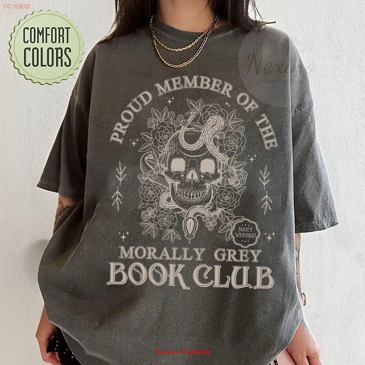 Morally Grey Book Club T-shirt /Long Sleeve